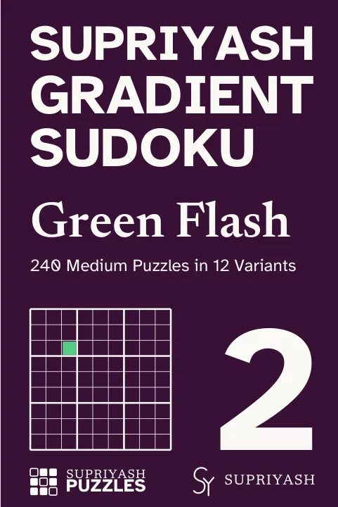 Front cover of Supriyash Gradient Sudoku: Green Flash