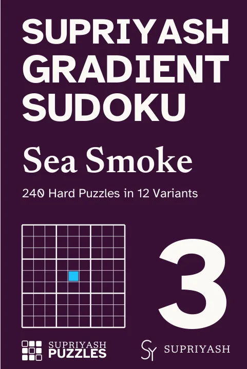 Front cover of Supriyash Gradient Sudoku: Sea Smoke